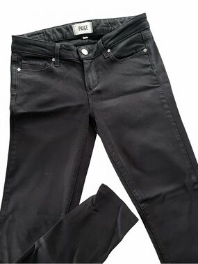 PAIGE Skyline Black Skinny Jeans